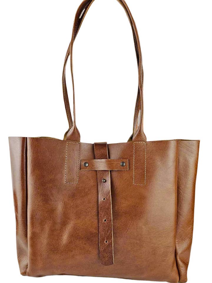 A Mala Elara Tote - Castanha por atacado de MAVIS BY HERRERA