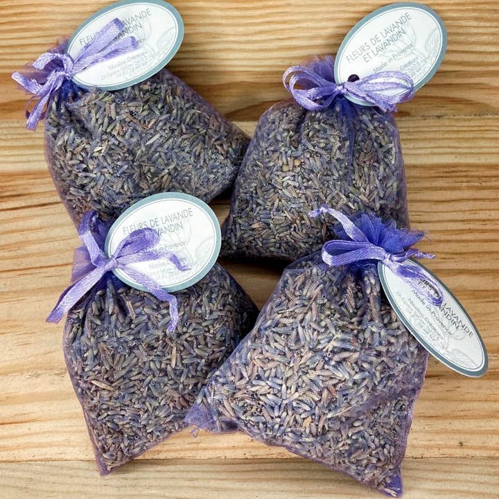 Nicolosi Créations - Wholesale Sachet - Bag of Purple Organza Dried Flowers