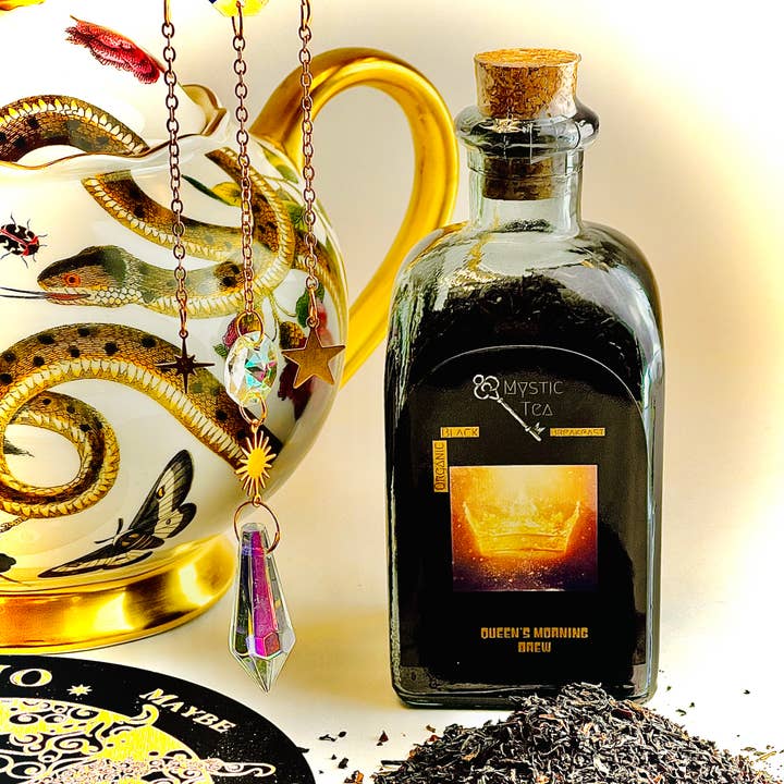 FlowerTeas - Wholesale Loose Tea - MYSTIC TEA Loose Leaf in Colorful Recycled Glass Bottles
