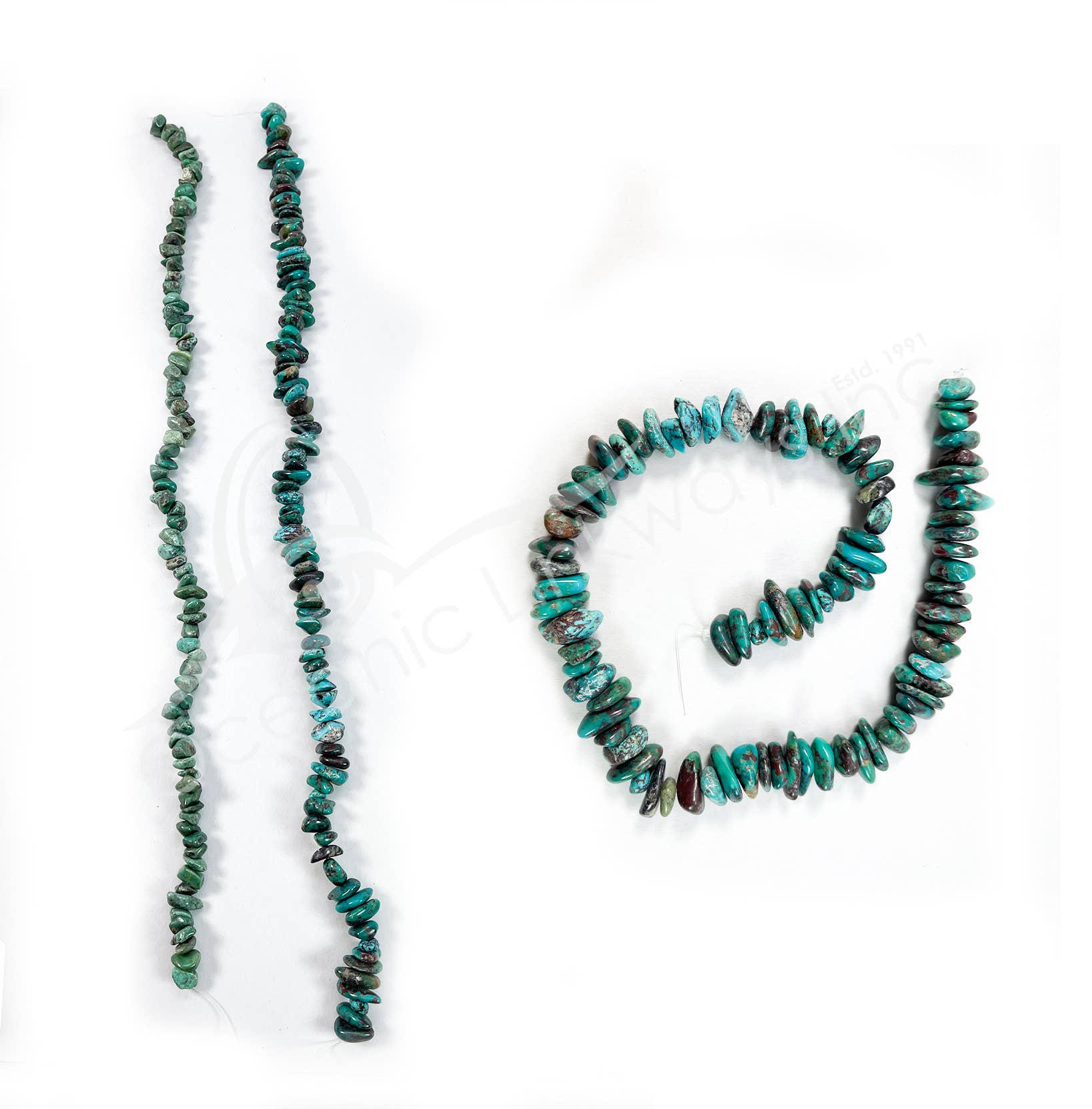Oceanic Linkways Inc - Wholesale Beads - (STRAND)BEADS STRAND - CHRYSOCOLLA, DYED 10-20 MM