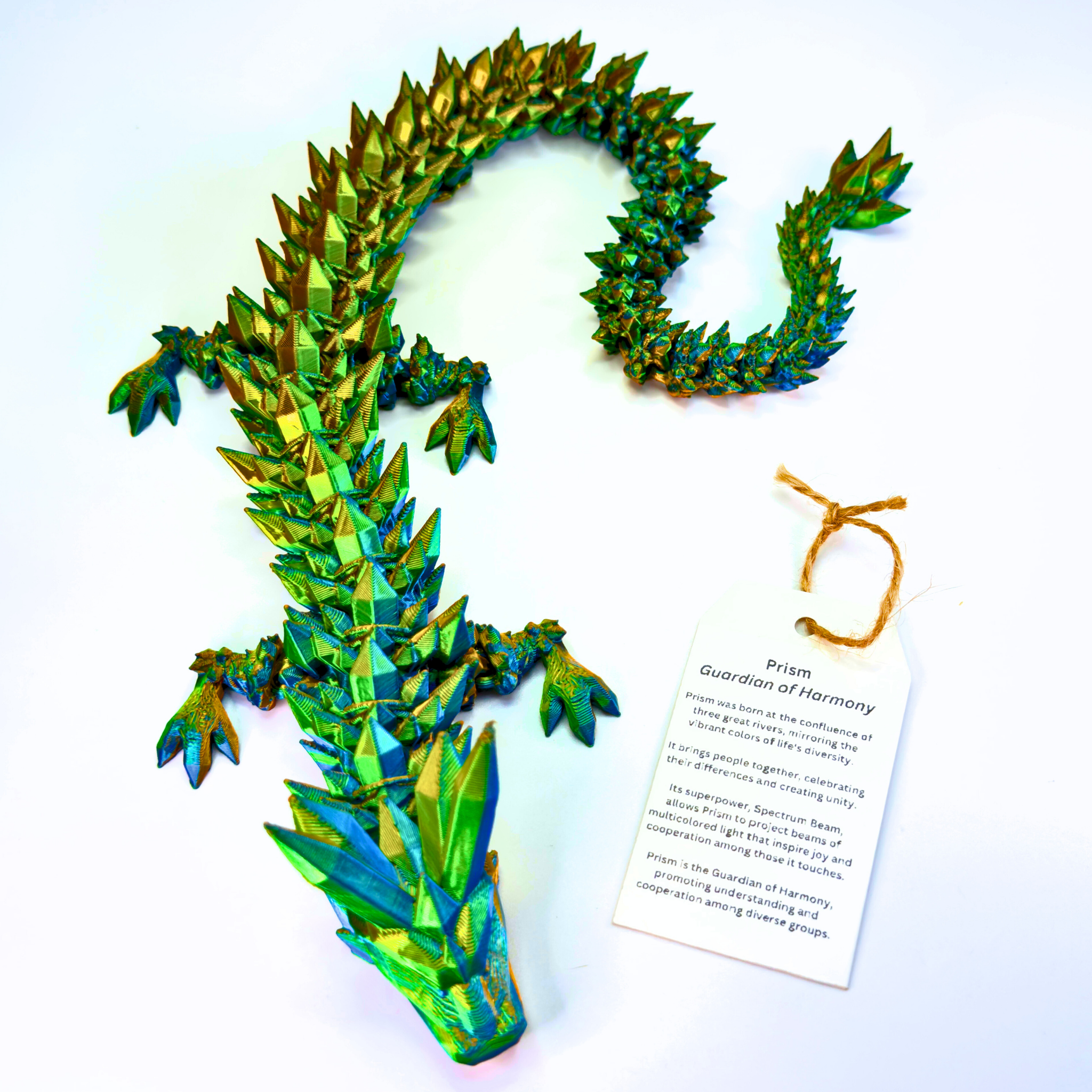 Dragon Fidgets - Wholesale Fidget Toy - Kids - 17IN Crystal Dragon and 6IN Egg Fidget Toy, Decor12