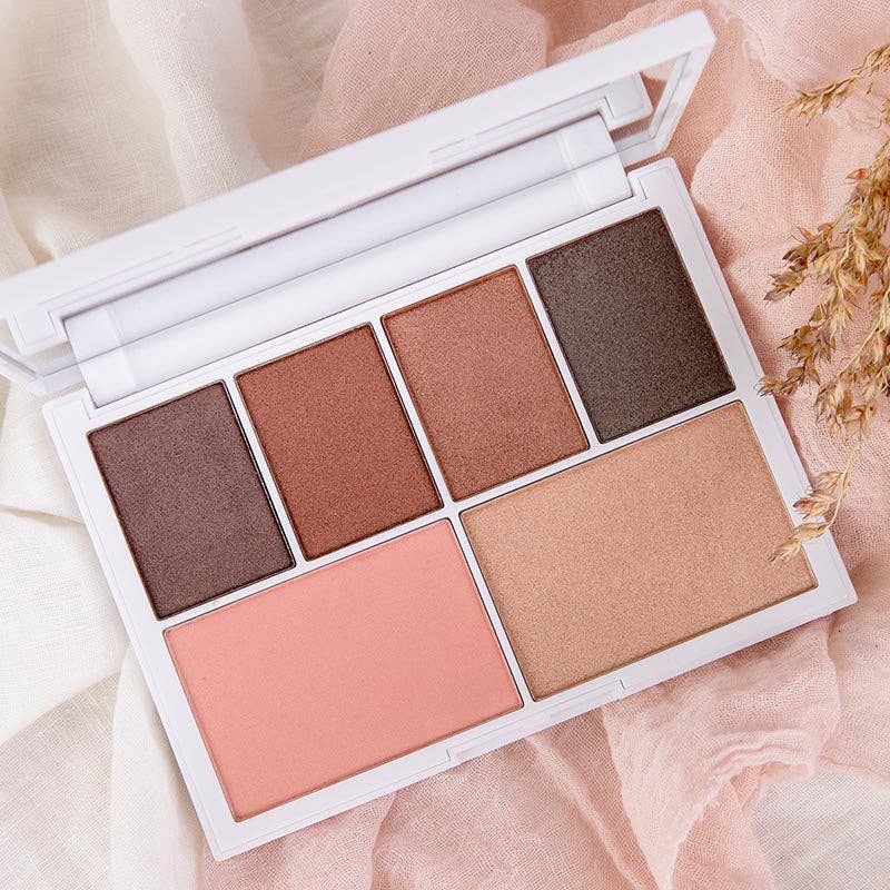 Seraphine Botanicals - Wholesale Eyeshadow Palette - Mimosa + Magic - Vegan Eyeshadow, Blush & Highlighter Palette3