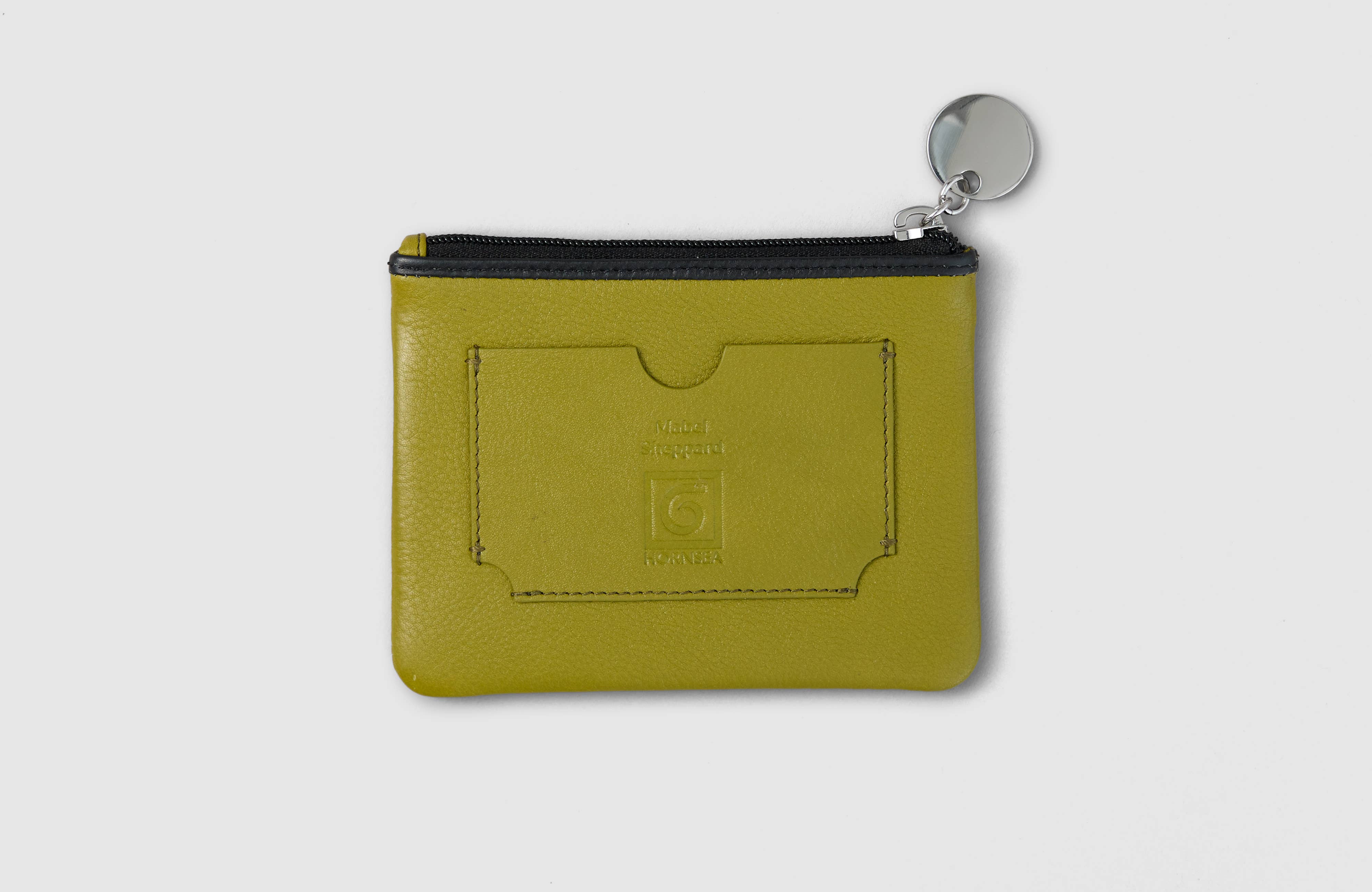 Mabel Sheppard - Wholesale Coin purse – Women’s - Mabel Sheppard x Hornsea Retro Cat Olive Leather Coin Purse4