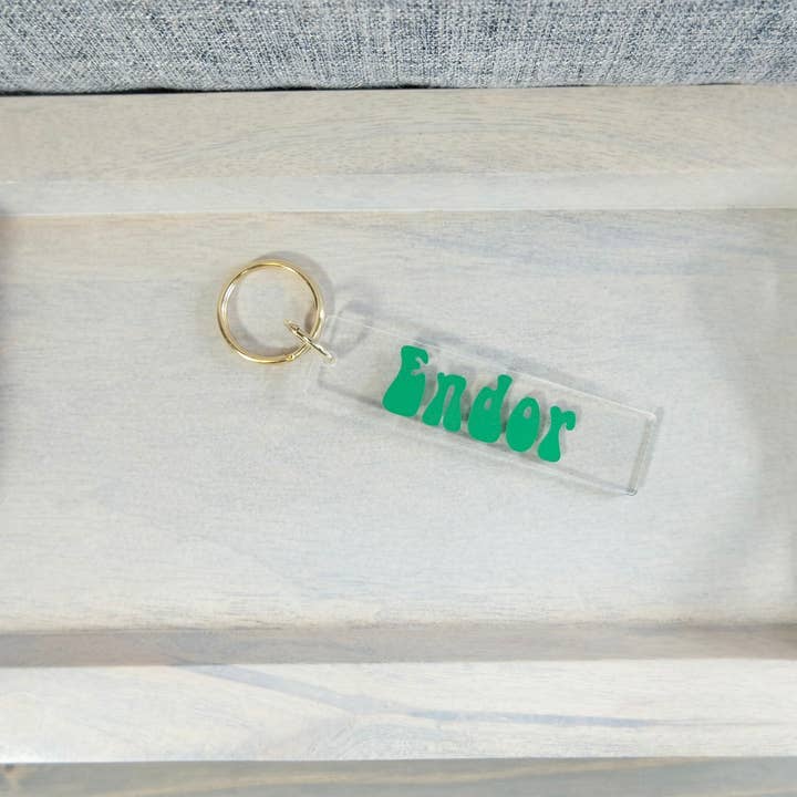 BlueButterflyBazaar – wholesale Keychain – Unisex – Star Wars Planet Endor Keychain. Star Wars gift2