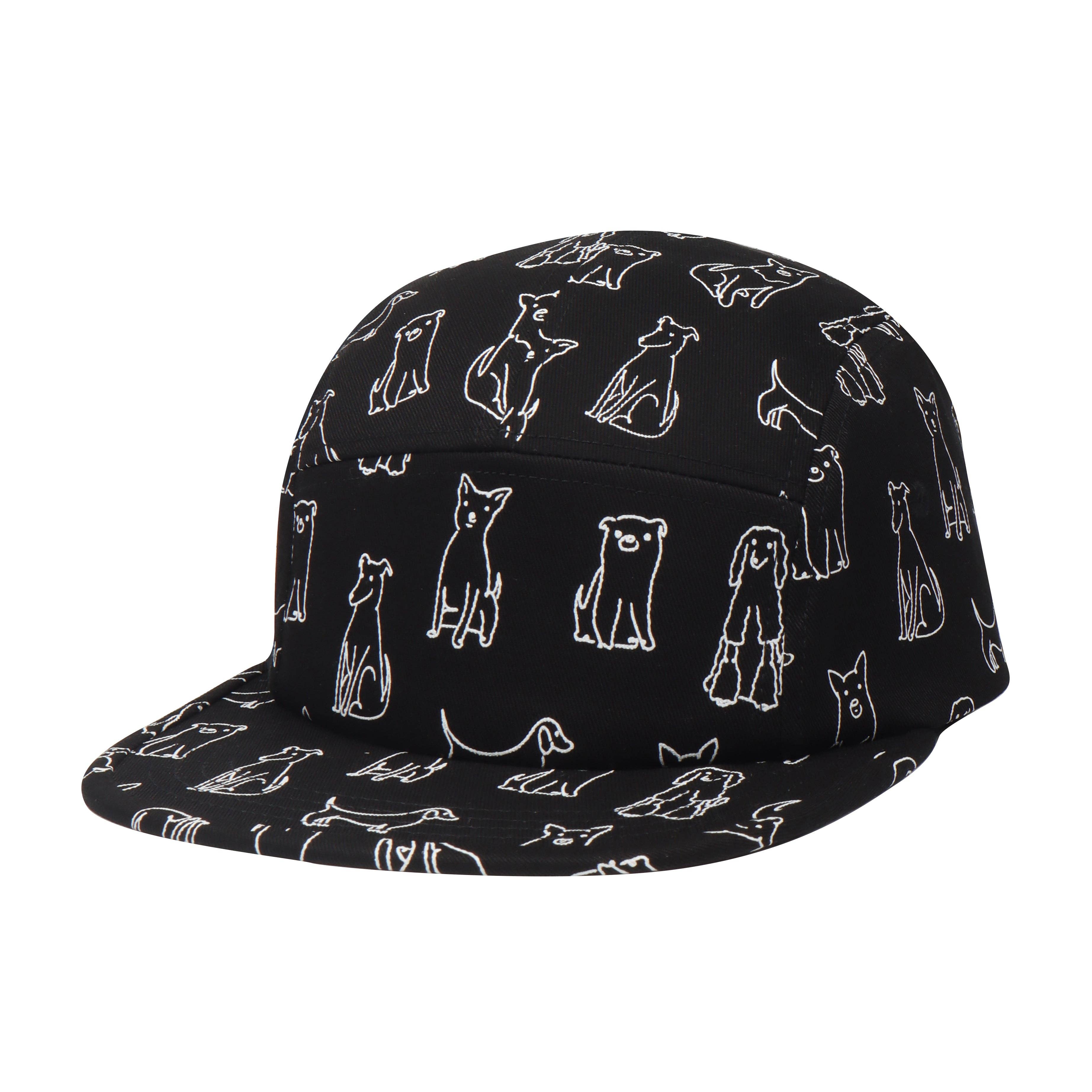 HATPHILE - Wholesale Flat Brim Cap - Unisex - HatPhile Cartoon Dog Cotton 5-Panel Hat – Playful Design for Everyday Wear2