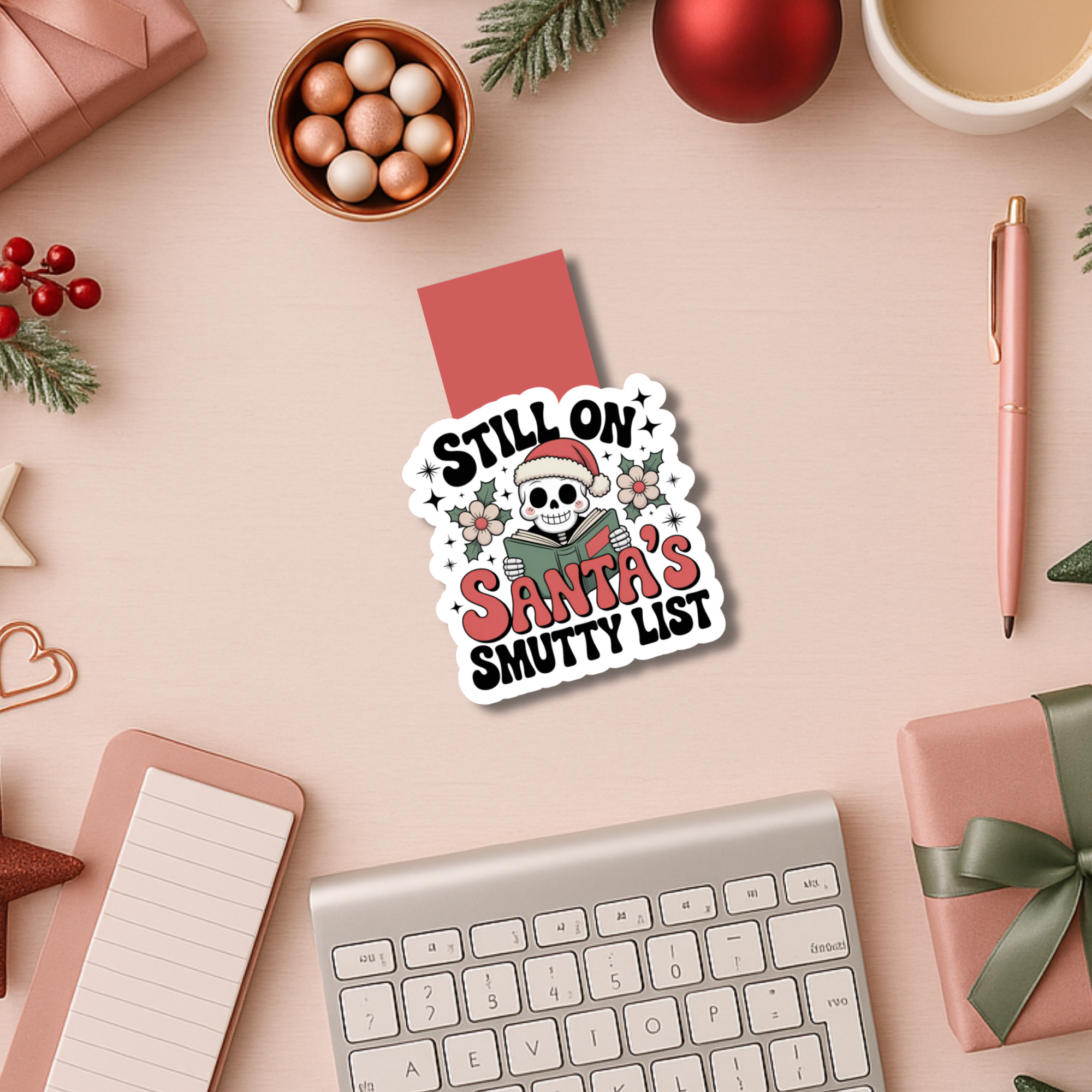 Auburn Row Design - Wholesale Bookmark - Still on Santa's Smutty List Christmas Magnetic Bookmark5