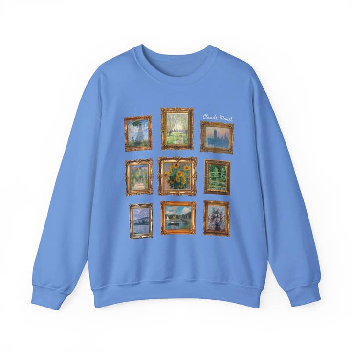 Opal and June - Wholesale Graphic Sweatshirt - Women's - Claude Monet Sweatshirt: Framed Famous Paintings Art History6