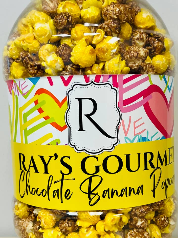 Ray's Gourmet Choconana Popcorn for wholesale by Starbrand Production Inc.