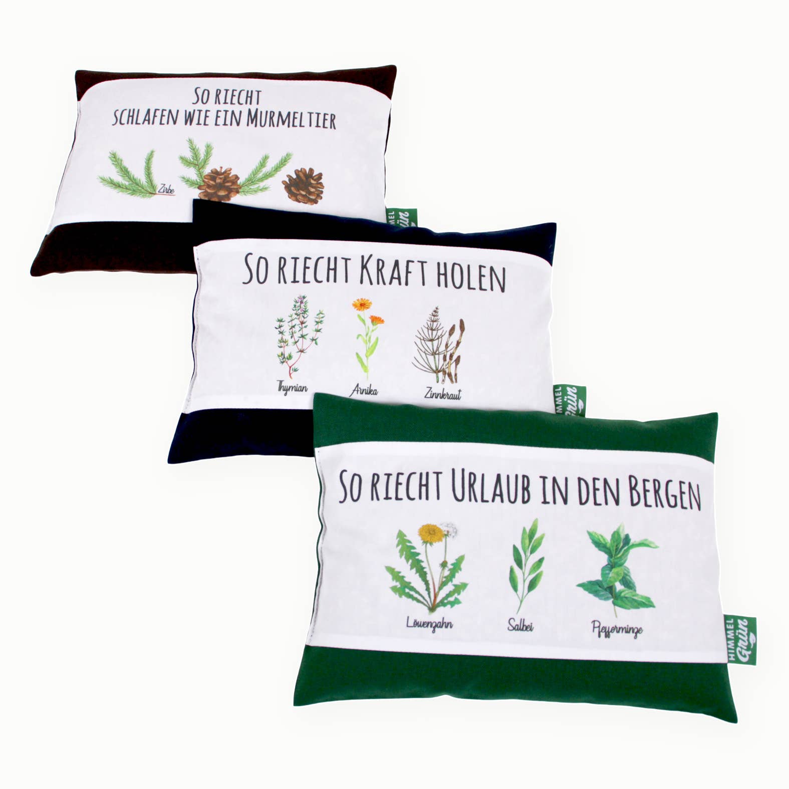 Himmelgrün GmbH - Wholesale Aromatherapy Inhaler - This is how getting power smells - spelt pillow with mountain herbs1