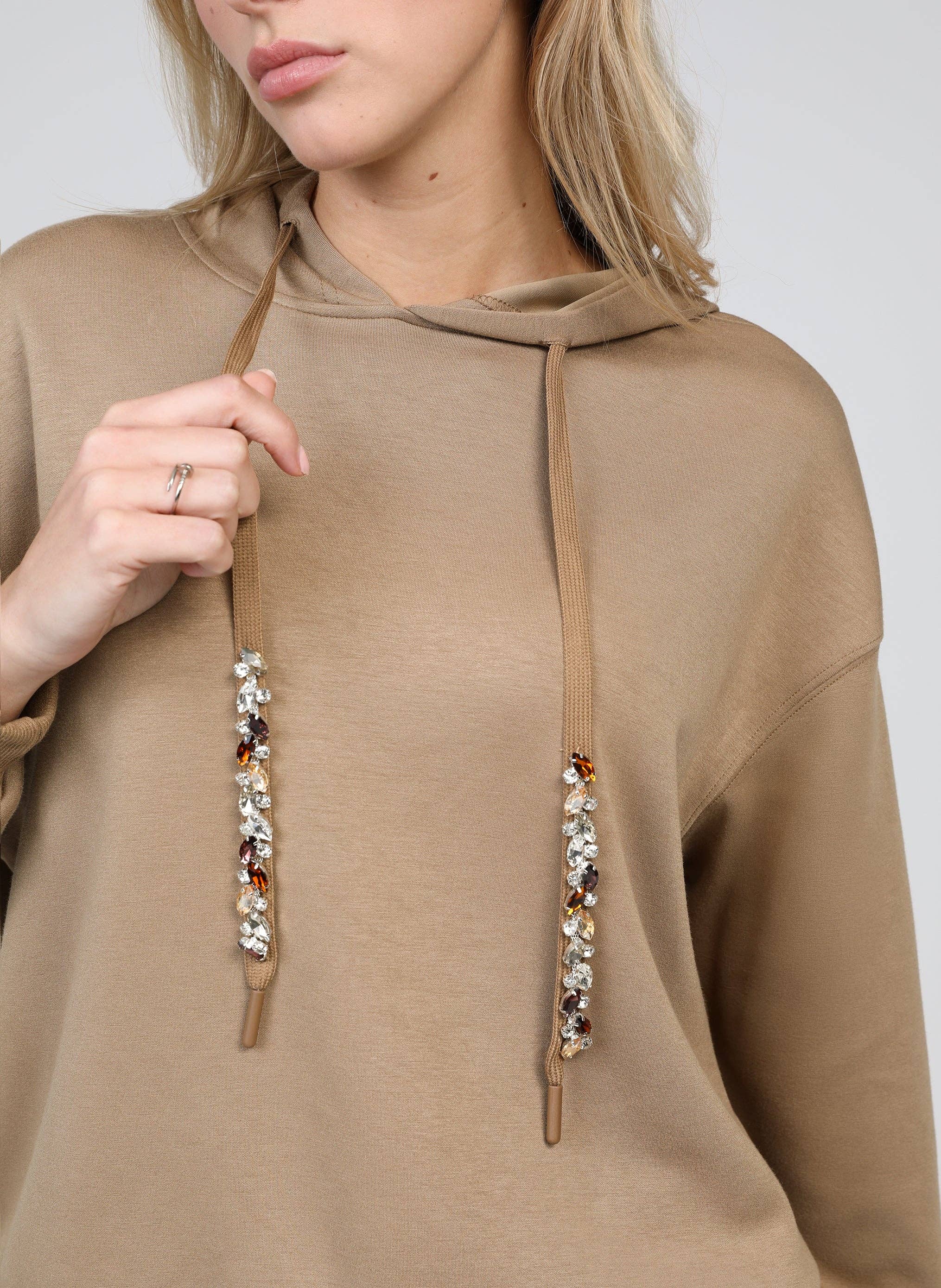 An'ge - Wholesale Hoodie - Women's - SWEAT ANIKA camel1