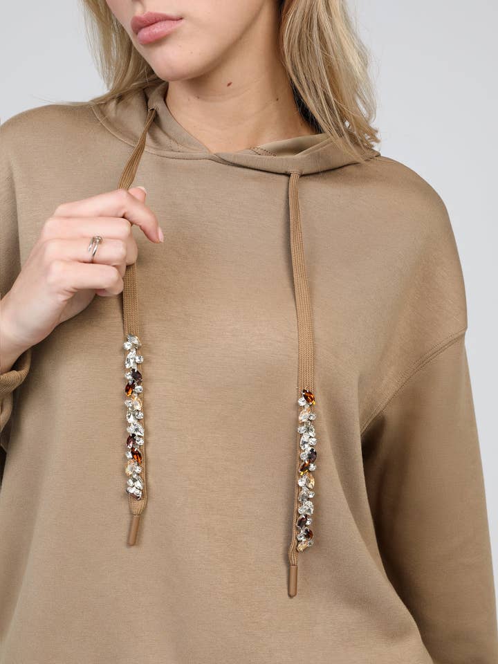 An'ge - Wholesale Hoodie - Women's - SWEAT ANIKA camel1