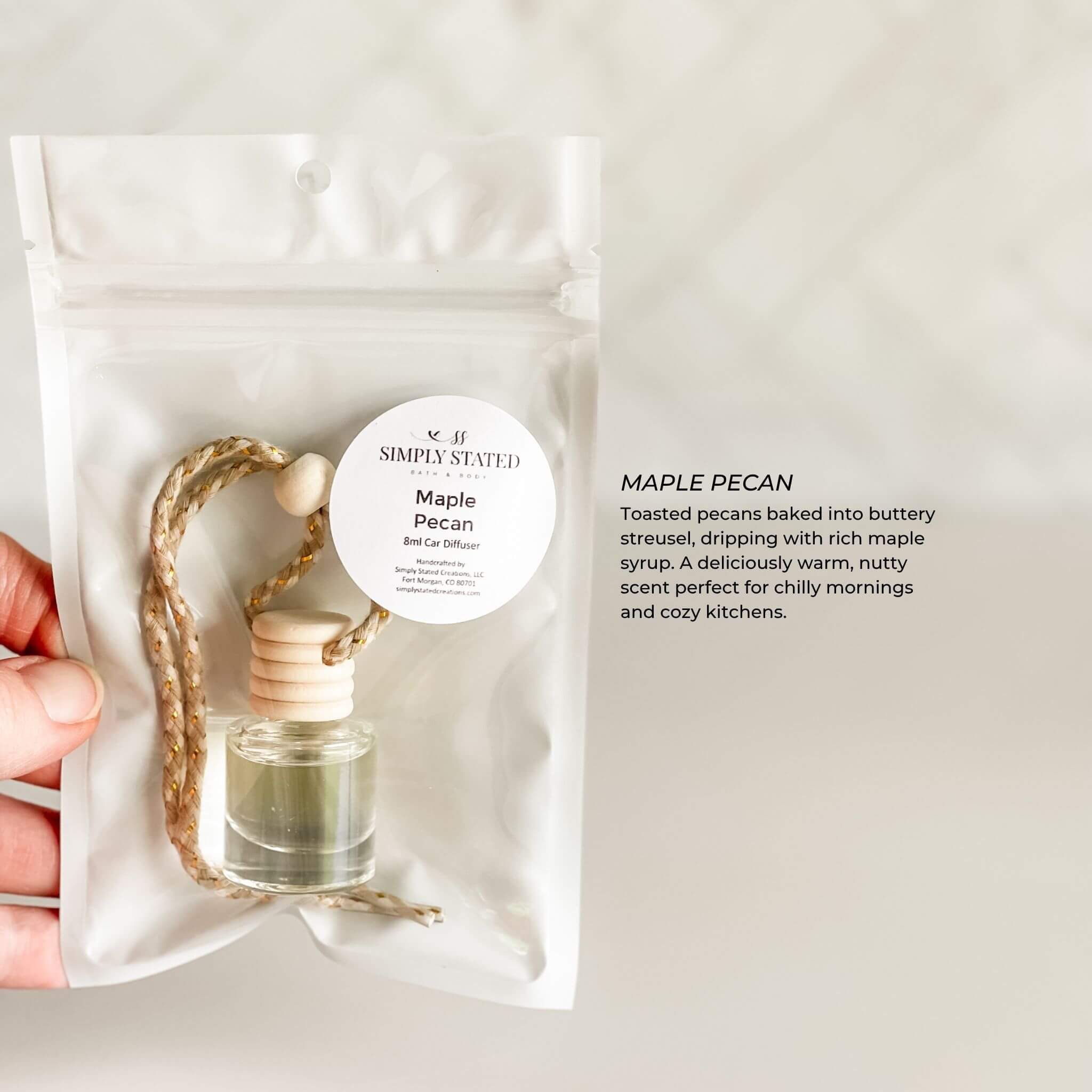 Simply Stated Bath & Body - Wholesale Car Freshener - Unisex - Fall/Winter Car Diffusers-Limited Edition Seasonal Scents1