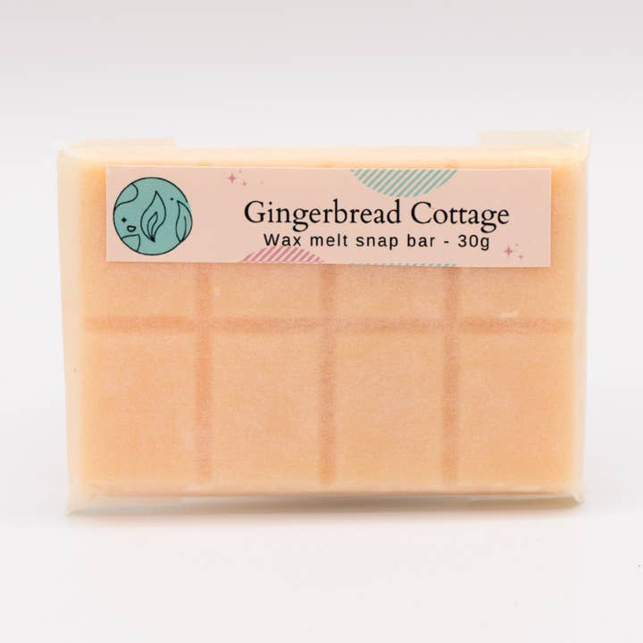 Gingerbread Cottage Wax Melt Snap Bar for wholesale by Brighton Rock Workshop