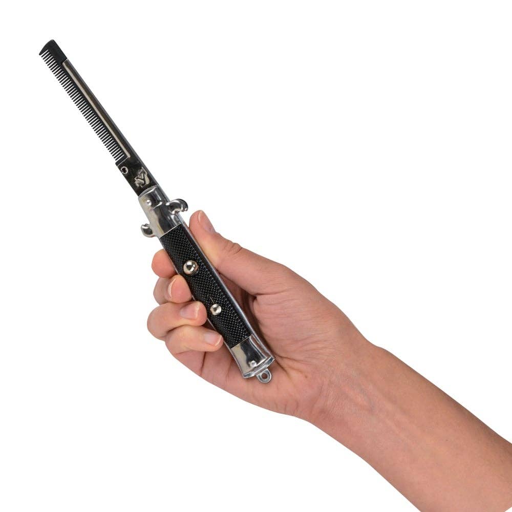 La Luna Bella - Toys - Wholesale Classic Toy - Kids - 9" STAINLESS STEEL SWITCH-BLADE COMB LLB kids toys2