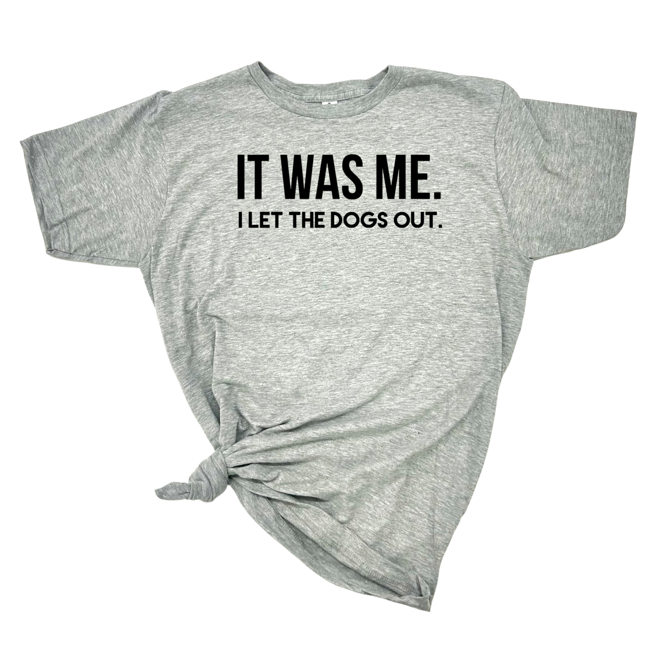 dkhandmade - Vente T-shirt sérigraphié – femme - T-SHIRT IT WAS ME I LET THE DOGS OUT4