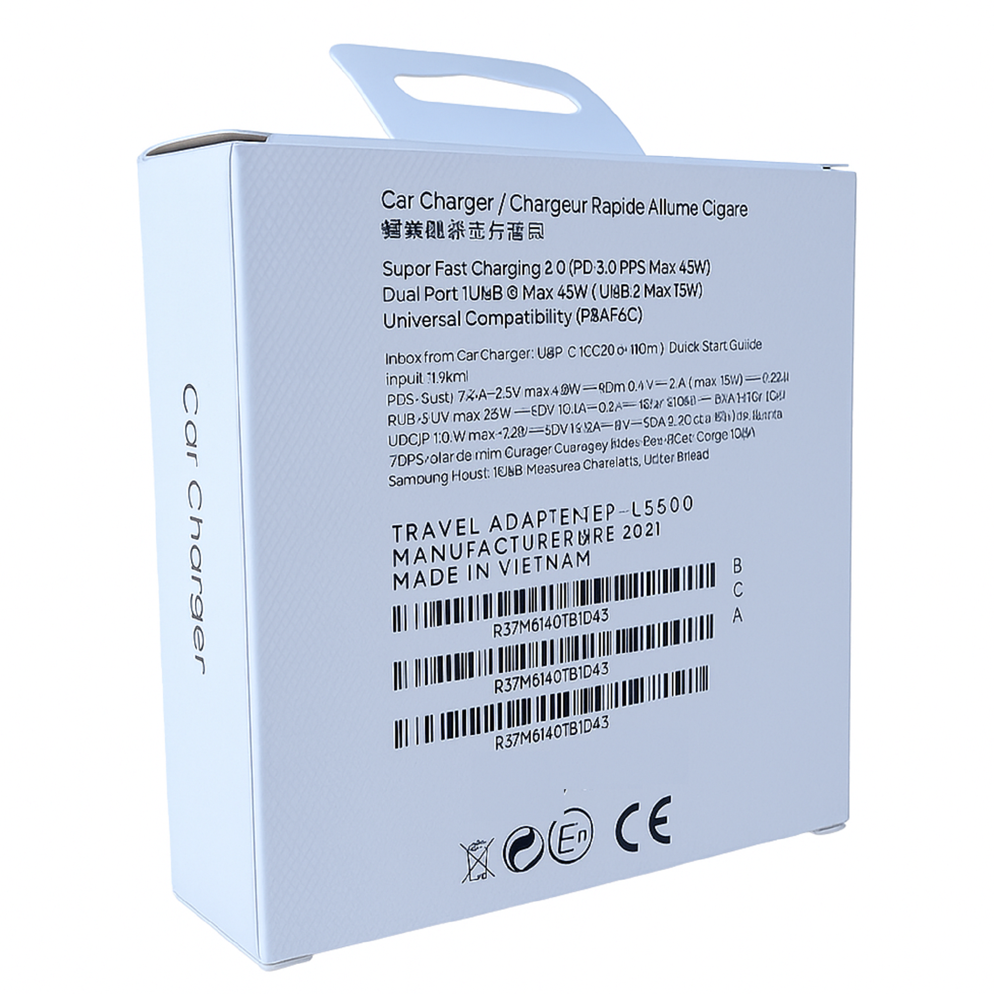 Mighty Wireless - Wholesale Portable Charger - PD Car Combo with Type-C to Type-C Cable EPL53002