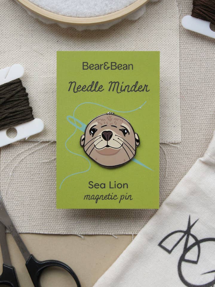 Sea Lion Needle Minder for wholesale by Bear&Bean