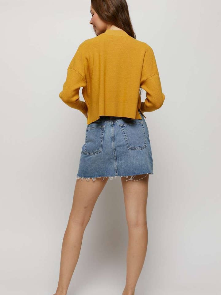 Hers & Mine - Wholesale Knit Top - Women's - MOCK NECK SIDE SLIT SWEATER TOP8