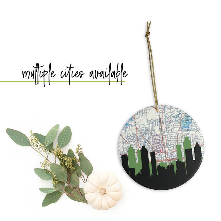 Georgia city skyline ornament | choose your city for wholesale by Paperfinch Design