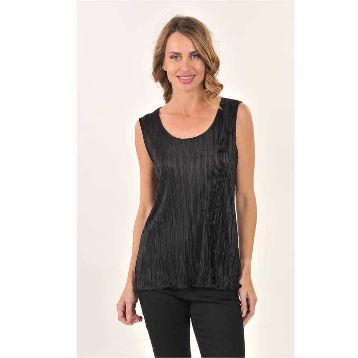 Camiseta de Tirantes de Punto Interlock con Escote Redondo para venta al por mayor de Lemon Grass