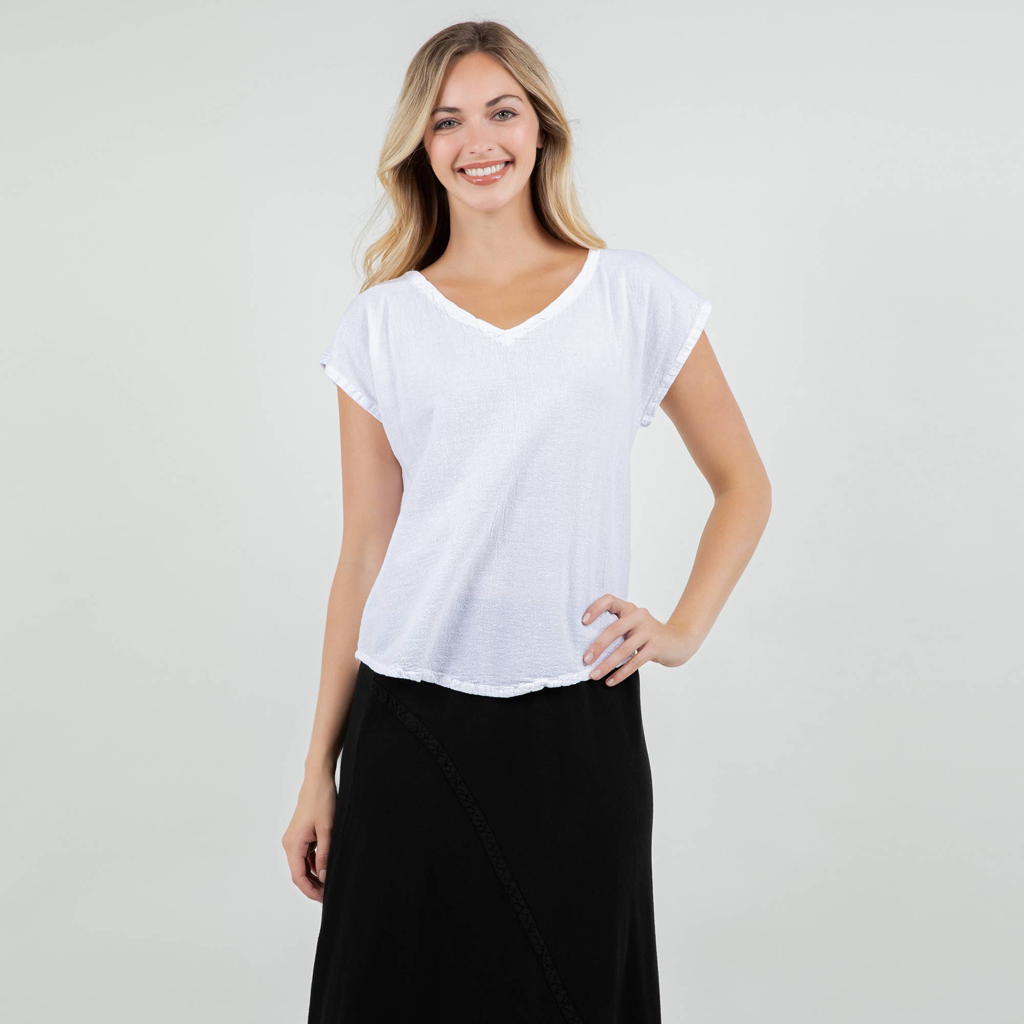 Cottonways – Großhandel Bluse – Damen – Meagan Top aus 100% — perfekte Mullgarmgarnitur aus Baumwolle12