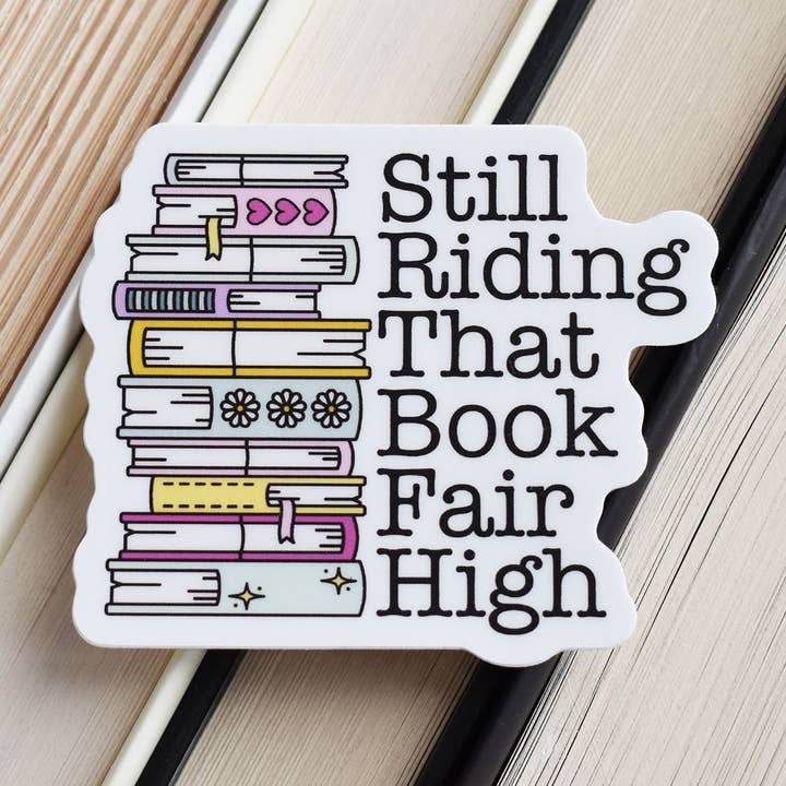 Book Fair High Sticker for wholesale by Wild North Co