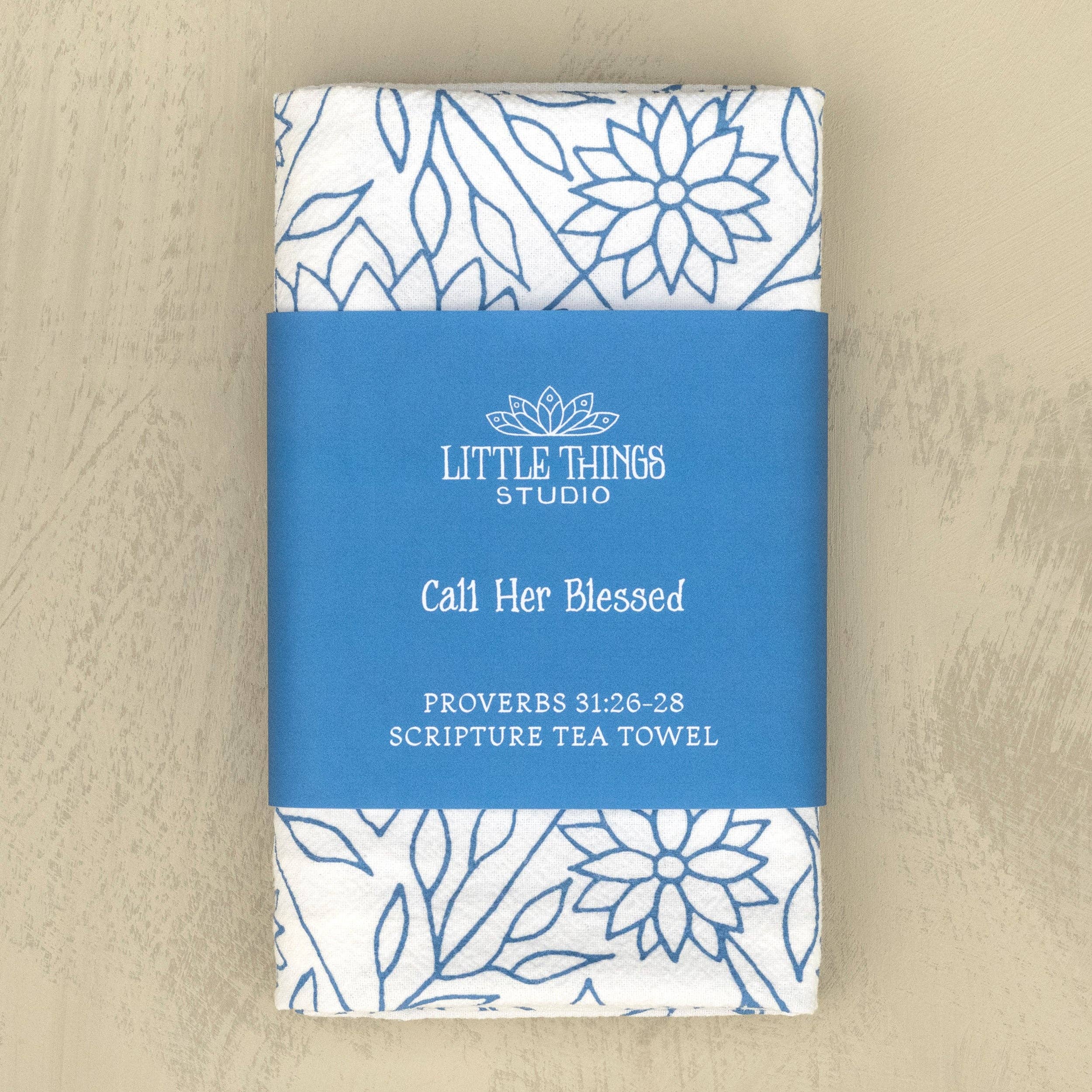 Little Things Studio – Großhandel Geschirrtücher – Nenne sie gesegnet Geschirrtuch — Sprüche 312