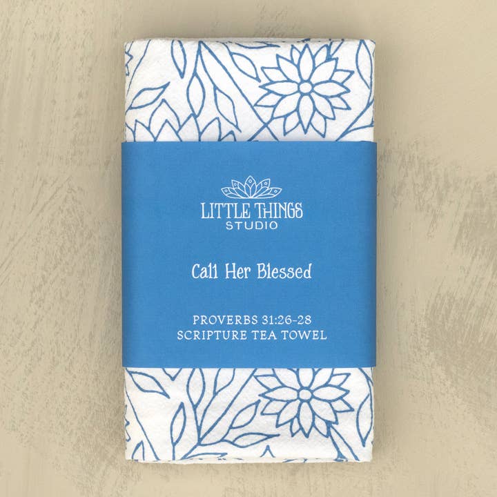 Little Things Studio – Großhandel Geschirrtücher – Nenne sie gesegnet Geschirrtuch — Sprüche 312