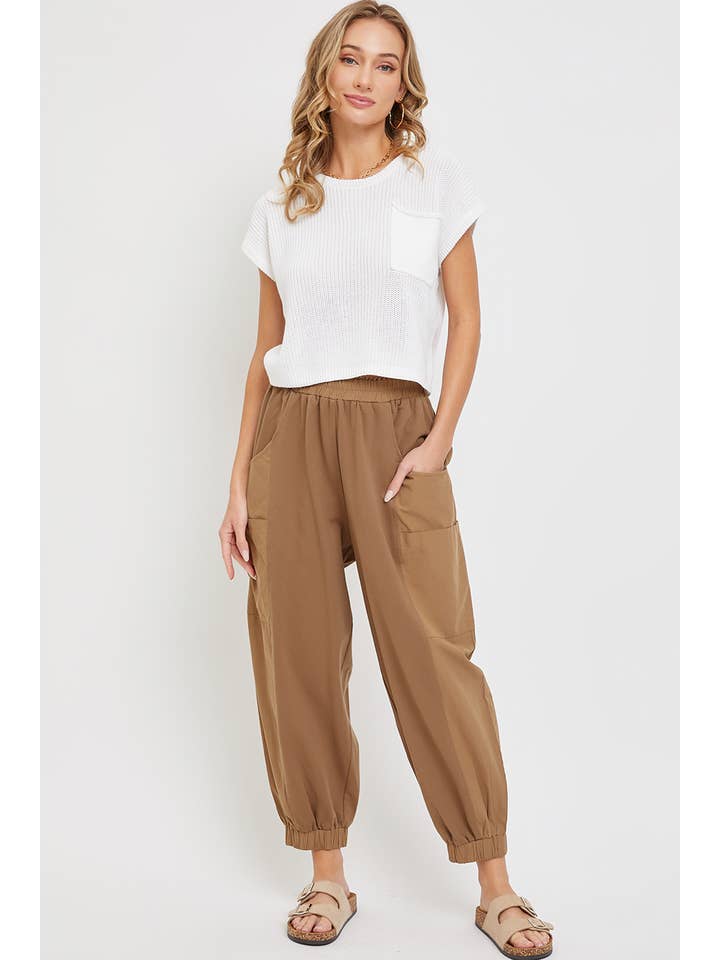 Sweet Lovely by Jen - Wholesale Lounge Sweatpants/Joggers - Women's - CASUAL COMFY WIDE-LEG HARMES JOGGERS26