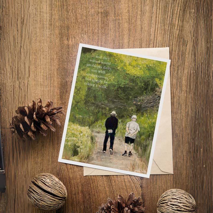 Studio J by Jodi Hills - Wholesale Everyday Greeting Card - walking men ⎮ France Greeting Card1