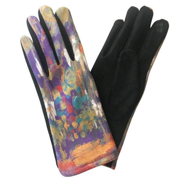 The Magic Scarf Company - Wholesale Gloves - Women's - 3709 - Art Design Touch Screen Gloves14