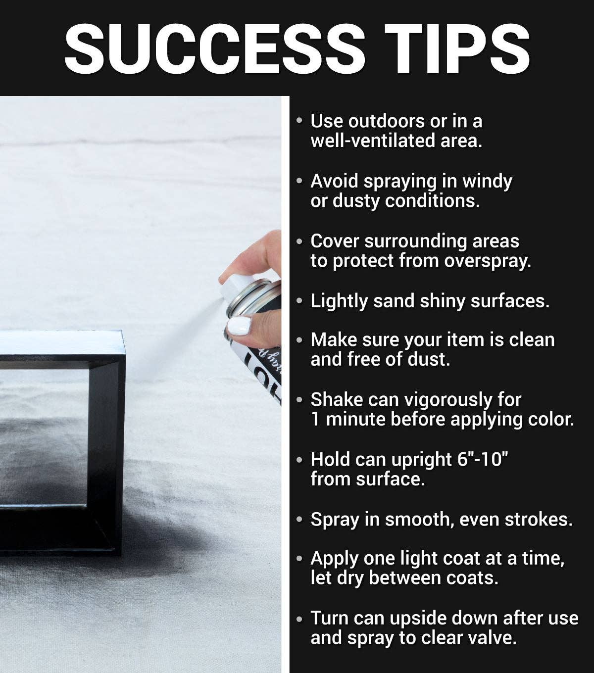 Ilovetocreate - Wholesale Paint Set - COLORSHOT Satin Spray Paint Black Tie Affair (Black) 10 oz.6