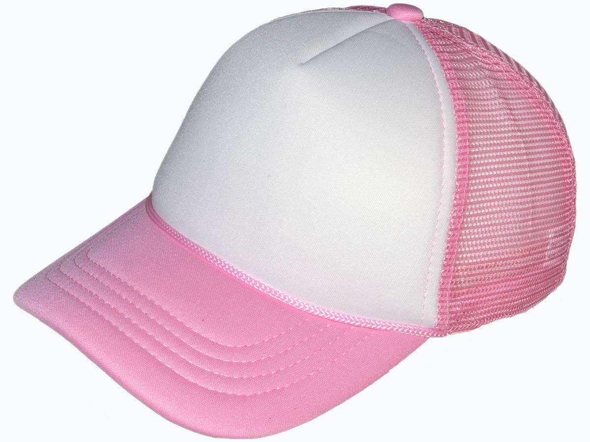 Buck Wholesale - Wholesale Trucker Hat - Unisex - Youth Size Blank Foam Trucker Hats - Foam Front Mid Profile7