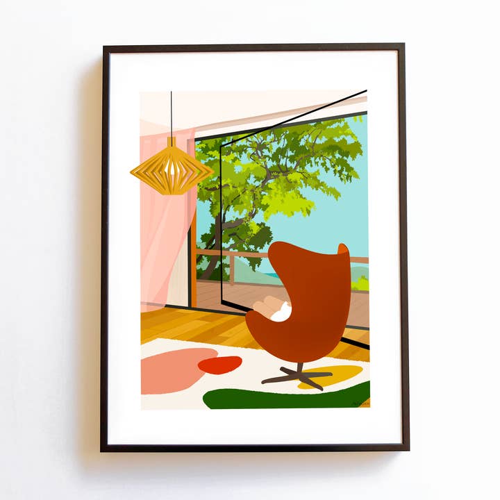 Afternoon View A3 Poster for wholesale by AKABE PARIS