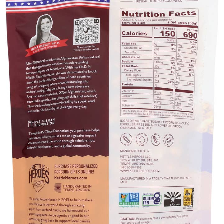 Everyday Supply Co - Wholesale Popcorn - Kettle Heroes Kettel Corn Cinn Churro - Case Of 61