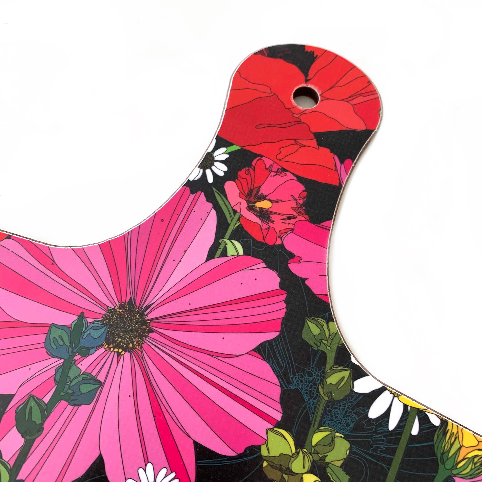 Bean and Bemble - Wholesale Cheese Board - Cheese Board Double Sided Large Melamine Summer Poppies Floral4