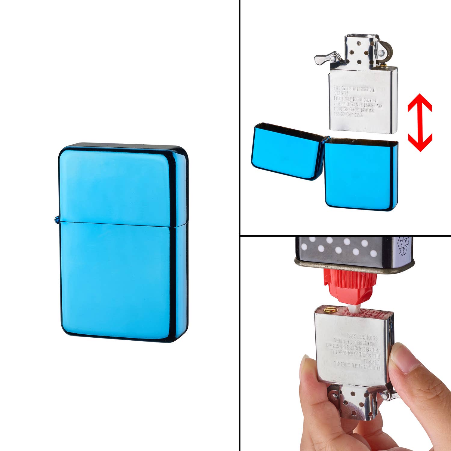 Champ by Polyflame - Vente Briquets - PROF BRIQUET METAL RAINBOW A PIERRE  3