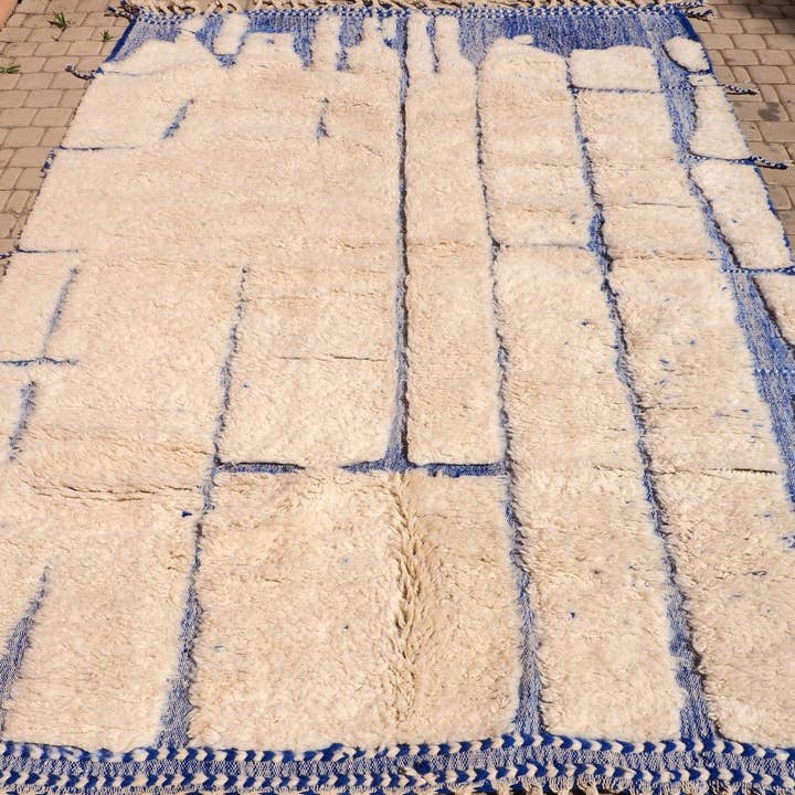 BohoVibeCraft - Wholesale Area Rug - Abstract Geometric Wool, Geometric shapes, Beni Ourain rug3