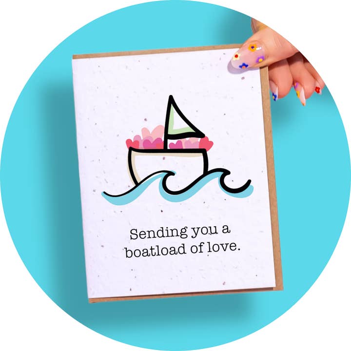 Un bateau plein d'amour pour la vente par SowSweet Greetings Inc