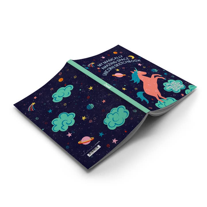 Denik - Wholesale Notebook - Space Unicorn Classic Layflat Sketch Notebook