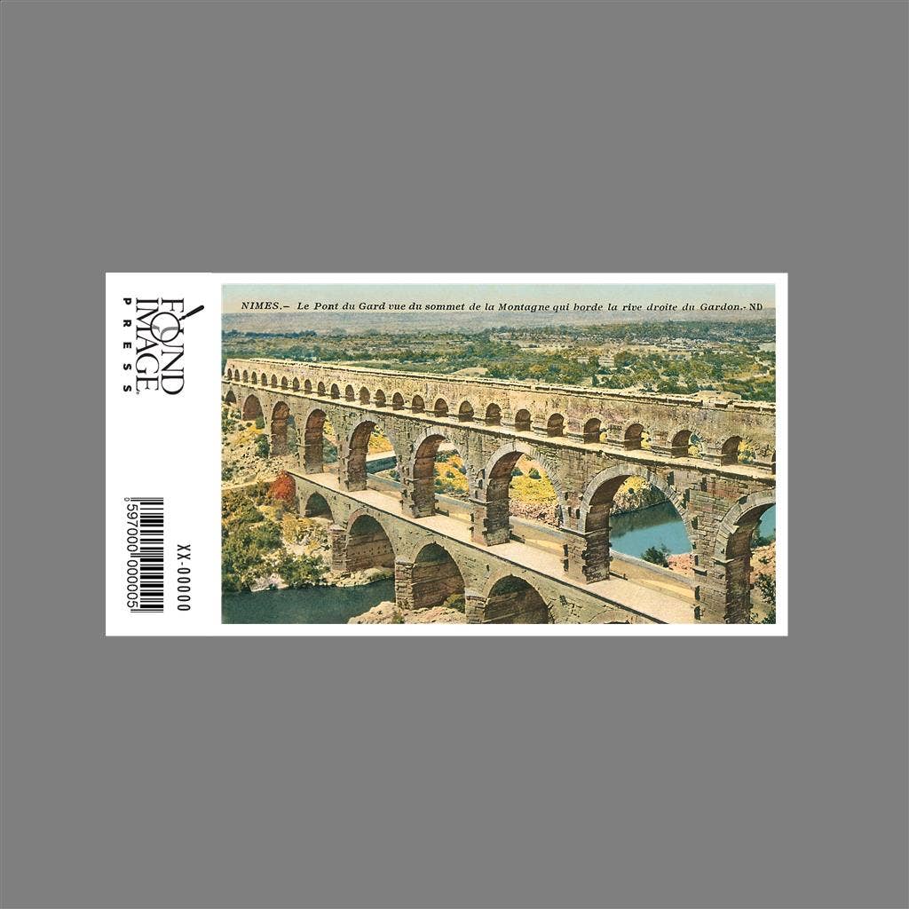 Found Image Press - Wholesale Sticker - Sticker FF-137 Pont du Gard, Nimes, France1