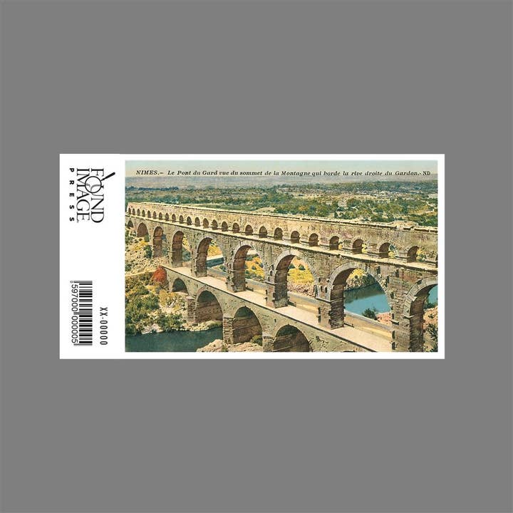 Found Image Press - Wholesale Sticker - Sticker FF-137 Pont du Gard, Nimes, France1