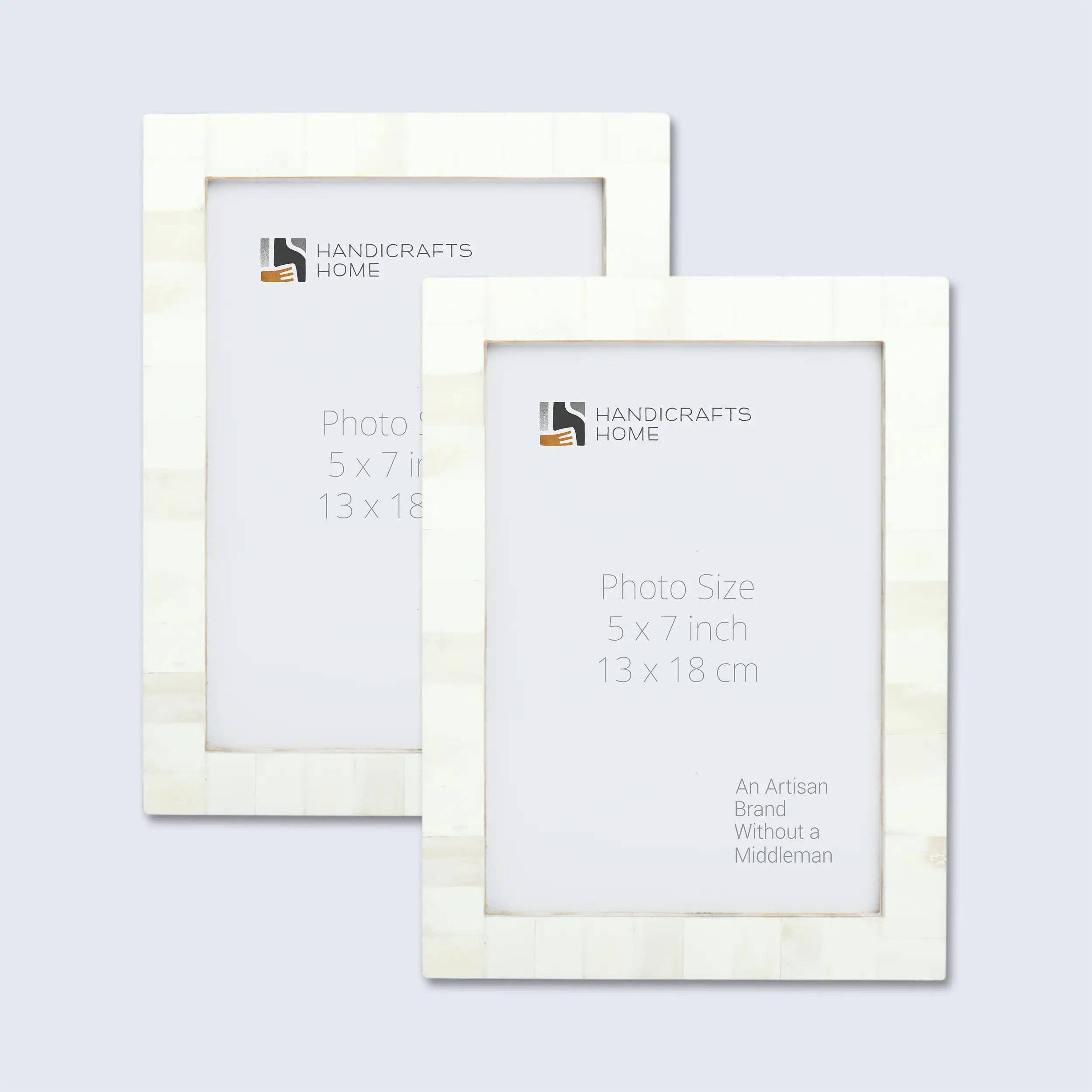 Handicrafts Home - Wholesale Picture Frame - Photo Frame Classic White Pack of 2, 3 Sizes2