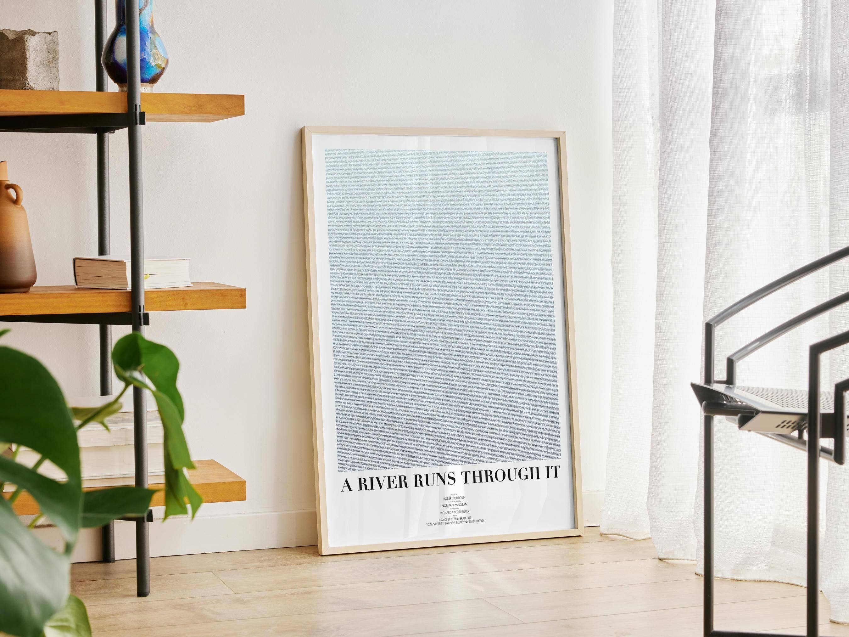 Fade Out Prints – wholesale Art print – A River Runs Through It Film Script Movie Poster8