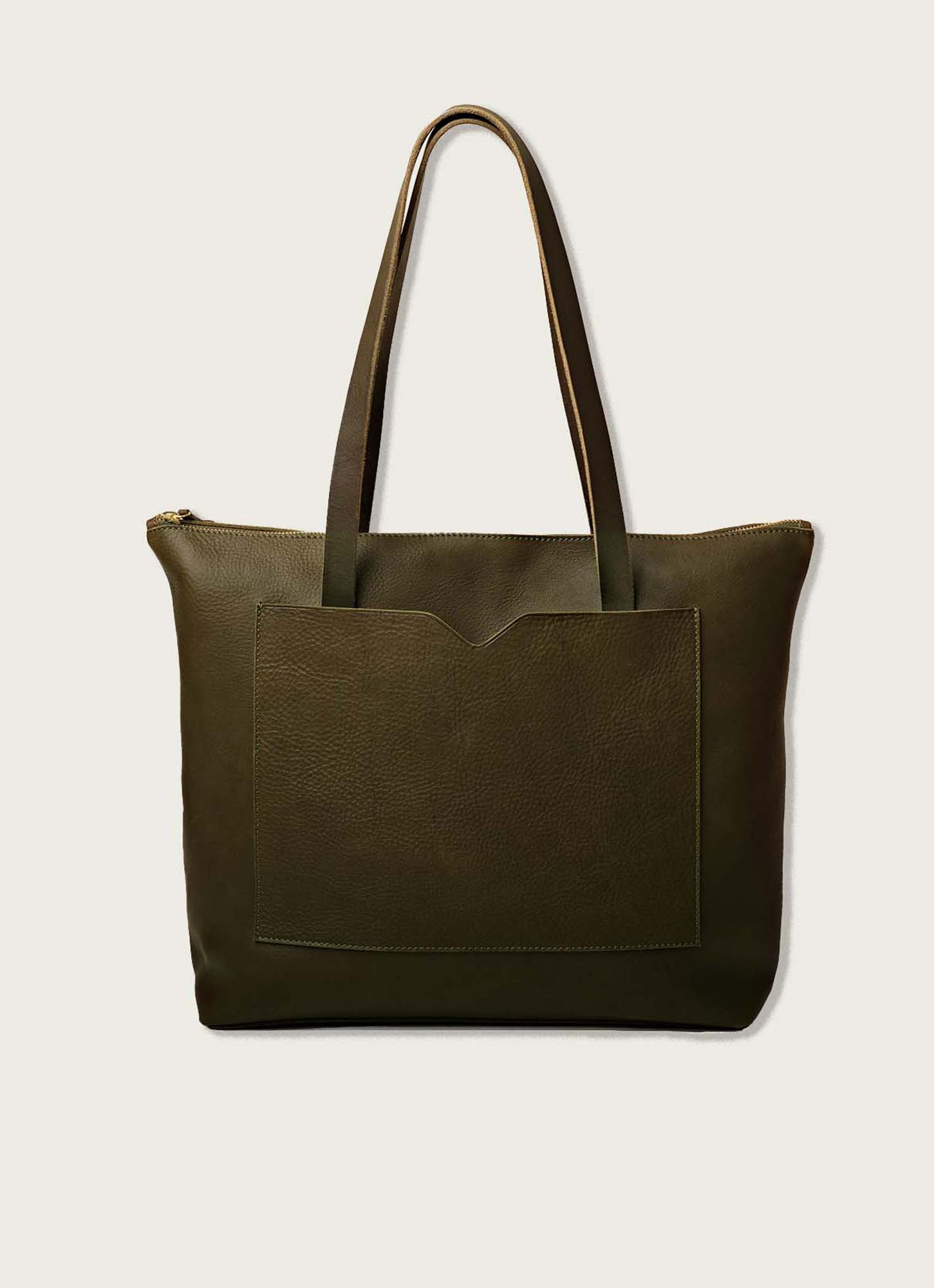 WP Standard - Wholesale Tote Bag - Women's - Leather wide tote bag with zipper1