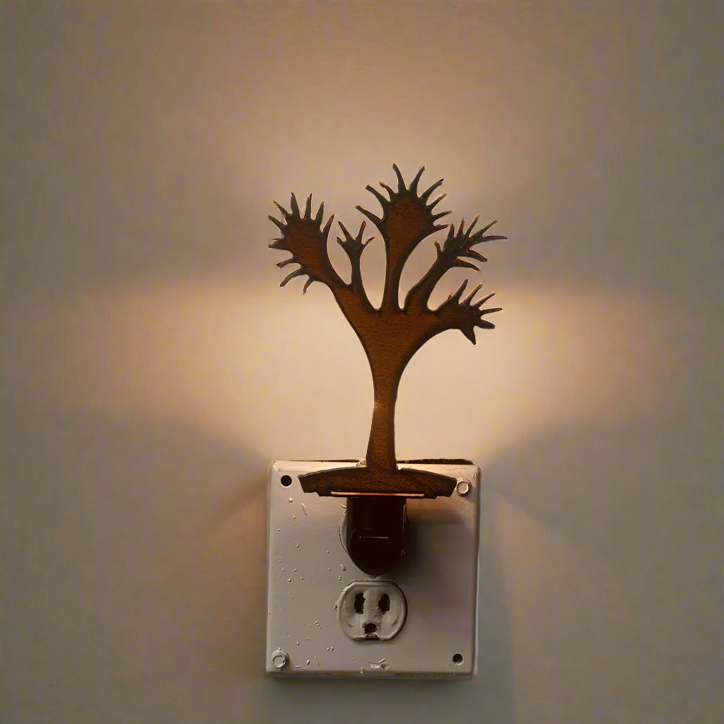 Universal Ironworks USA - Wholesale Night Light - Joshua Tree Image Rustic Metal Light Made in Usa0