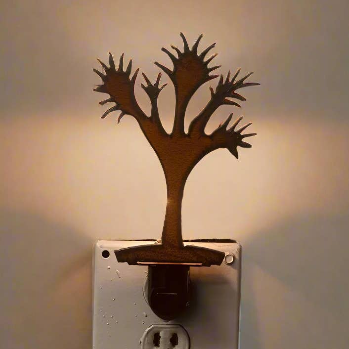 Universal Ironworks USA - Wholesale Night Light - Joshua Tree Image Rustic Metal Light Made in Usa0
