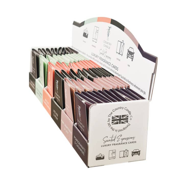 The Country Candle Co. - Wholesale Car Freshener - Unisex - Scented Expressions-60 Fragrance Card CDU