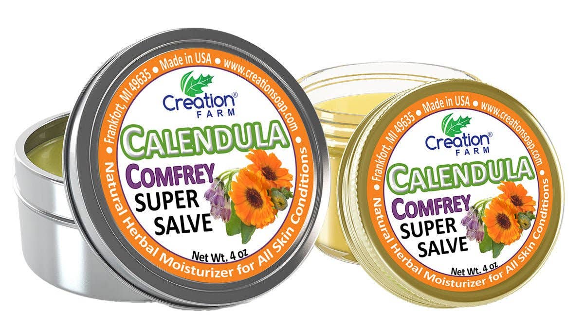 Creation Farm Inc - Wholesale Healing Salve/Balm/Cream - Calendula Salve - Super Salve, Herbal Balm style Salve by Creation Farm1