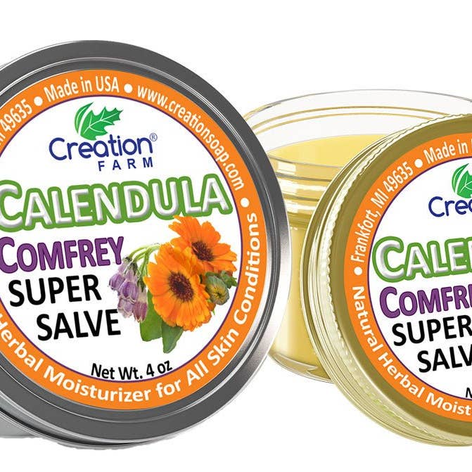 Creation Farm Inc - Wholesale Healing Salve/Balm/Cream - Calendula Salve - Super Salve, Herbal Balm style Salve by Creation Farm1